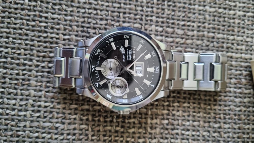 Sprzedam Zegarek Seiko Premier Kinetic Perpetual Calendar SNP003P1