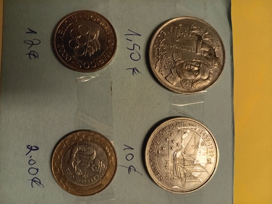 Vendo moedas de colecção