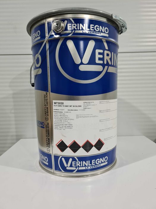 Водный лак мебельный VERINLEGNO FO FI IDRO TX 5081, блеск 30, Италия