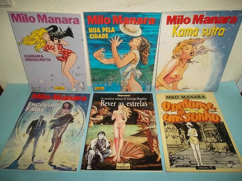 Álbuns BD de MILO MANARA, nacionais e estrangeiros.