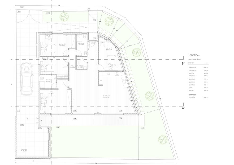 Moradia T4 Térrea 140m2 Palmela NOVA a terminar com garagem Pé Direito 3,40m 3wc