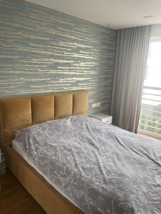 Lożko ze stelarzem i pojemnikiem welurowe  180 x200 cm