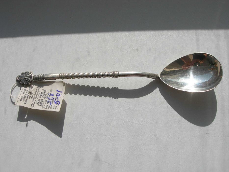 Чайная ложка, серебро 875 пробы, серебряная, новая