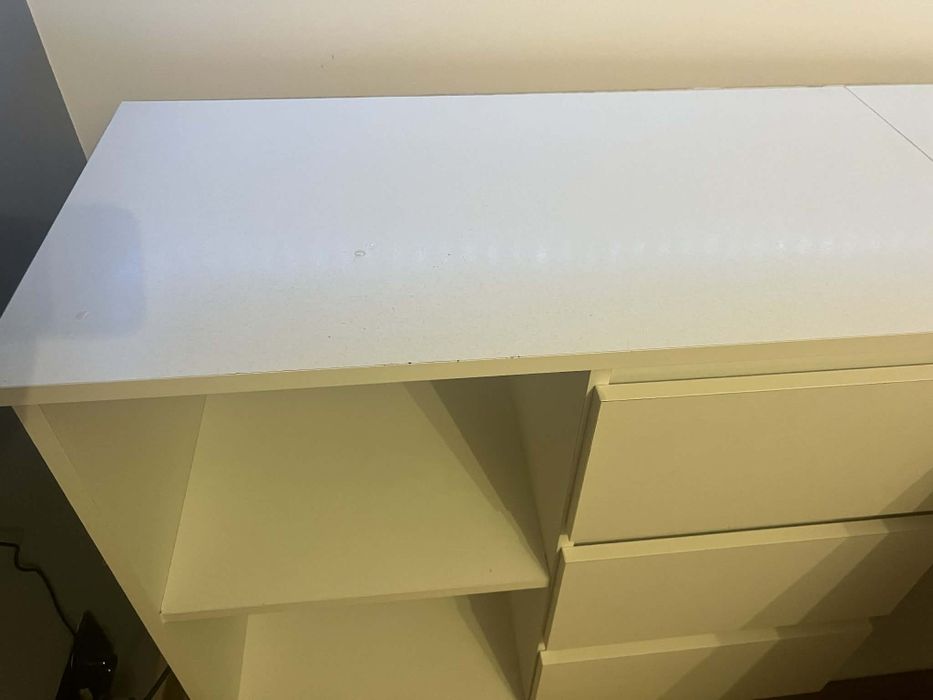 Biurko białe narożne