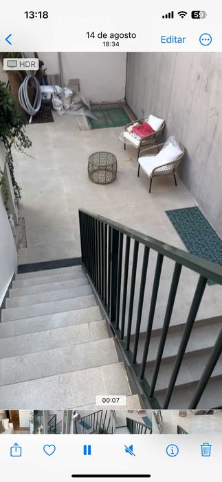 Conjunto mesa e 2 cadeiras jardim novos