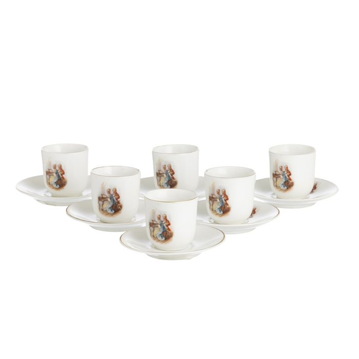 Porcelana - 6 Chávenas de café - Vista Alegre