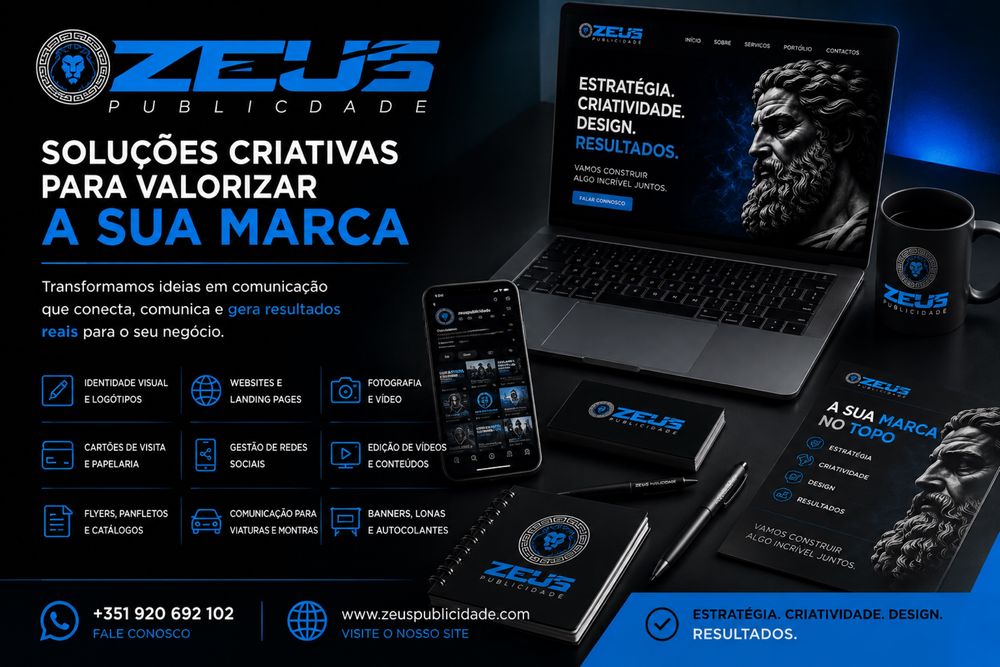 Graphic Design and Visual Communication for Businesses | Zeus Publicidade