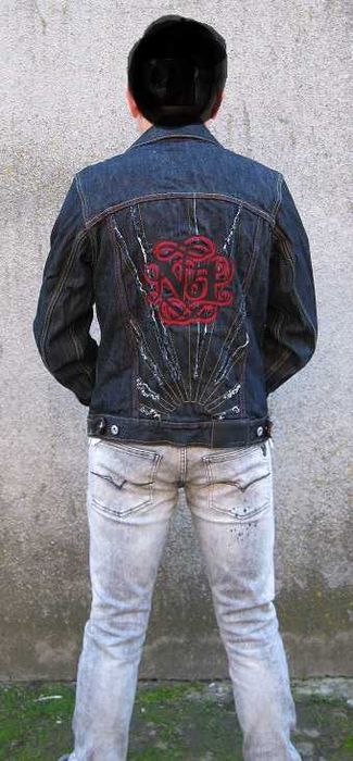 JEDYNA jak NOWA kurtka KATANA bluza SEAN JOHN vintage M/L diesel LEVIS