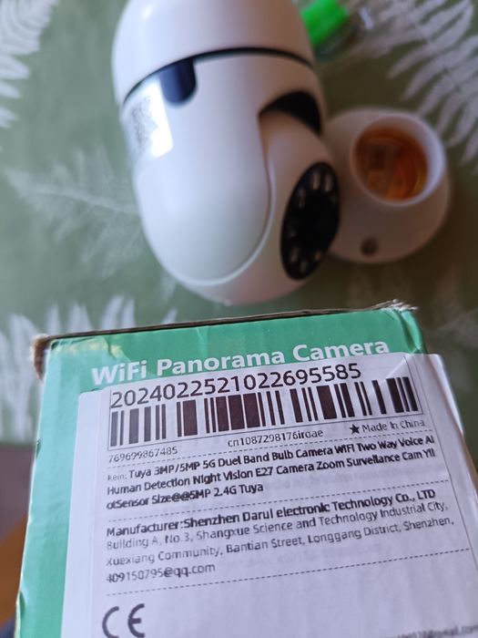 Câmera panorâmica WiFi