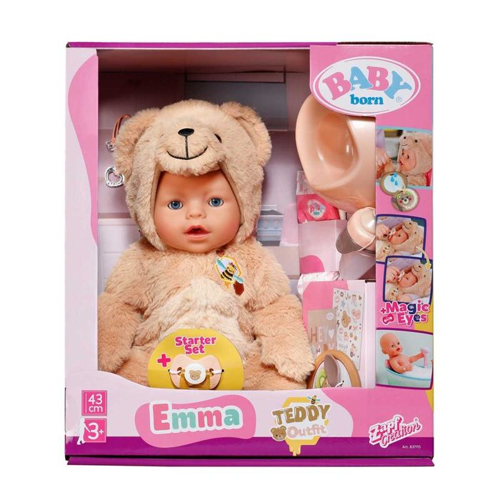 Лялька BABY BORN – Емма в костюмі ВЕДМЕДИКА (43 cm), 837115