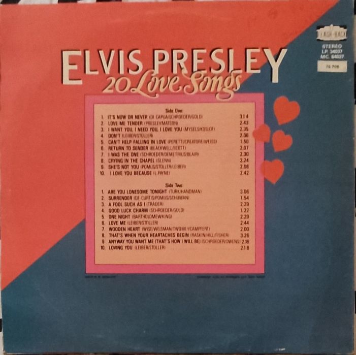 Elvis Presley - 20 love songs