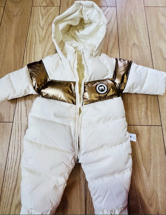 Zimowy kombinezon dzieciecy 74/80 futerko odpoecie na pieluche murmurb