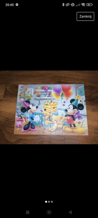 Puzzle myszka Mickey urodziny 30