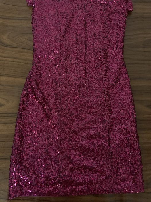 Сукня Divided H&M 34/ XS  160/80 рожева з паєтками нове