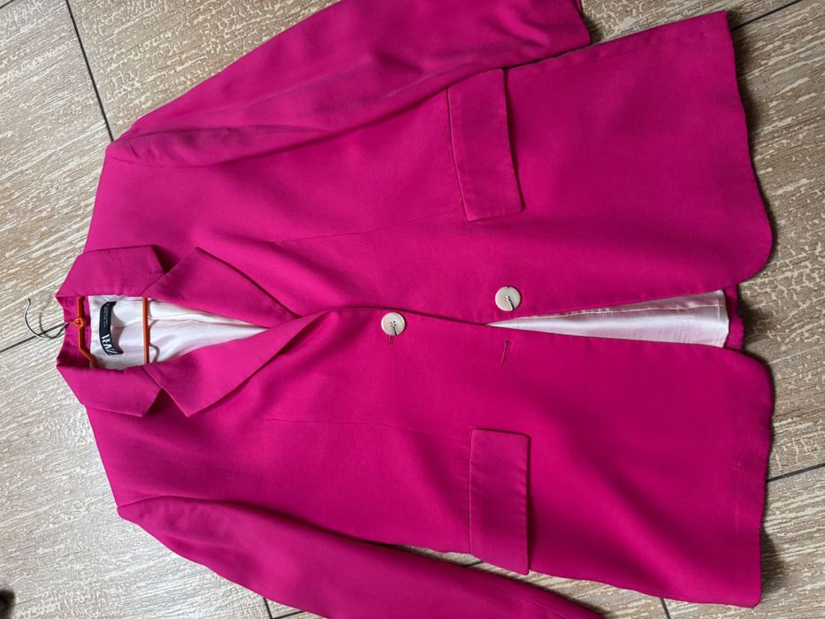 Комбінезон Zara M синій лляний