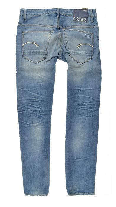 Spodnie G-Star Raw 3301 Slim Tapered W32 L34 Męskie Jeansy Button