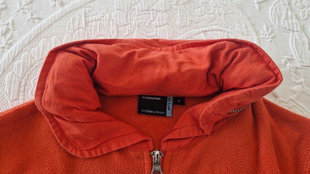Camisola Polar, laranja, QuebraMar, tamanho S