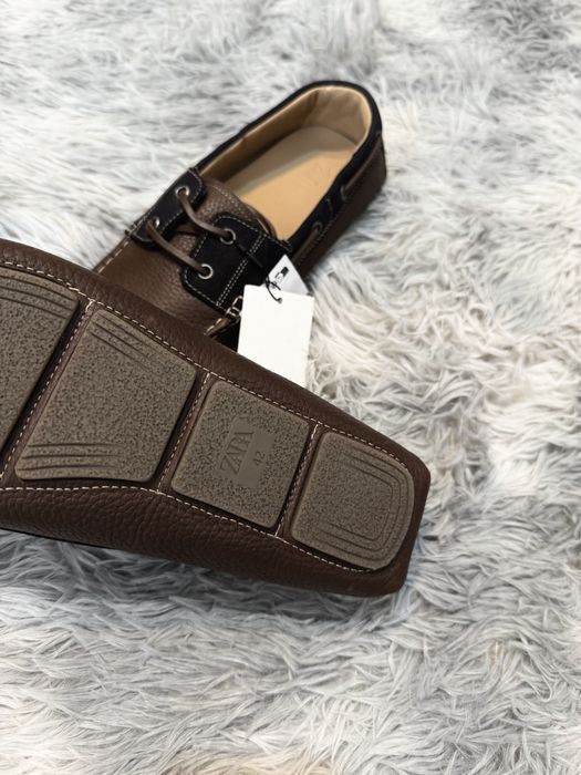 Skórzane Buty meskie typu Mokasyny ~ Zara 42