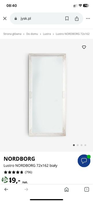 Lustra biale - scienne, nowe "RUDE"