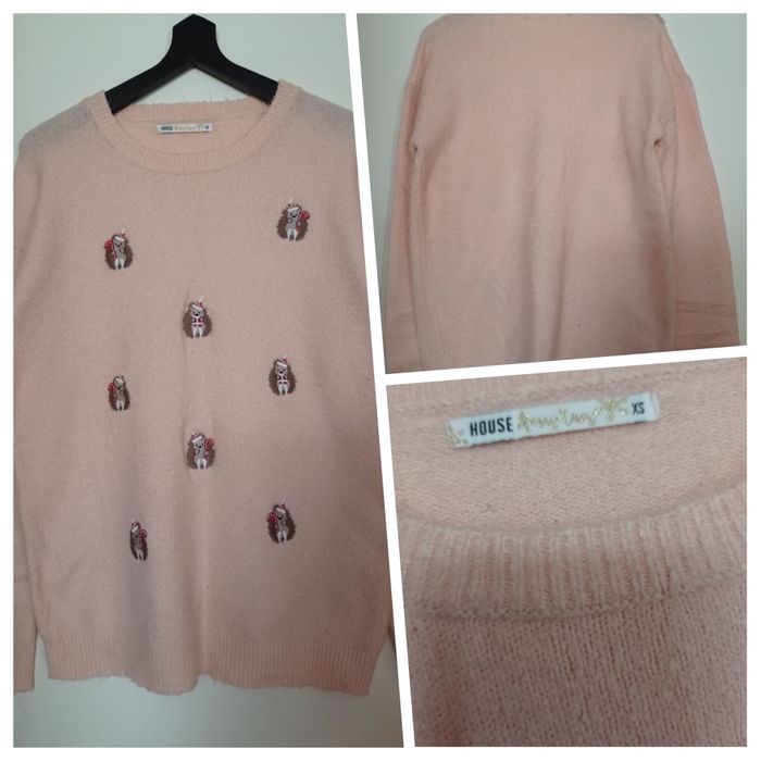 Piękny sweter damski zimowy house XS