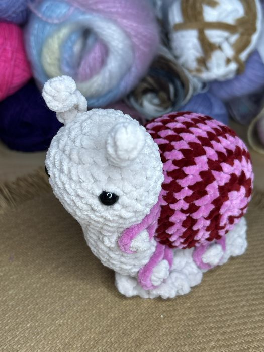 Ślimak maskotka rękodzieło handmade