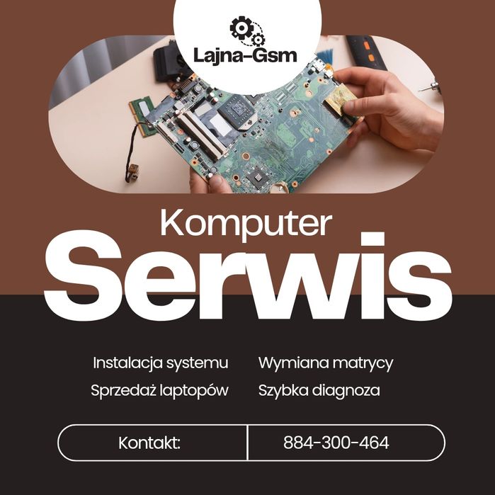 Serwis komputerowy laptopy Warszawa naprawa czyszczenie komputery