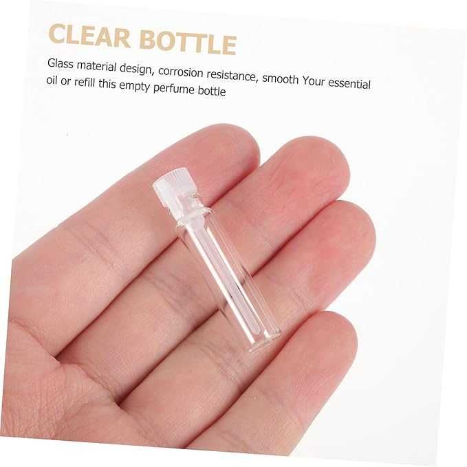 SZKLANE FIOLKI DO PERFUM PRÓBKI Butelka Szklana Fiolka 1 ml Podróżne