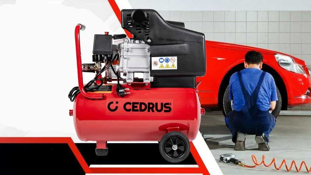 Компрессор воздушный масляный 24л CEDRUS 210л/хв компресор масляний