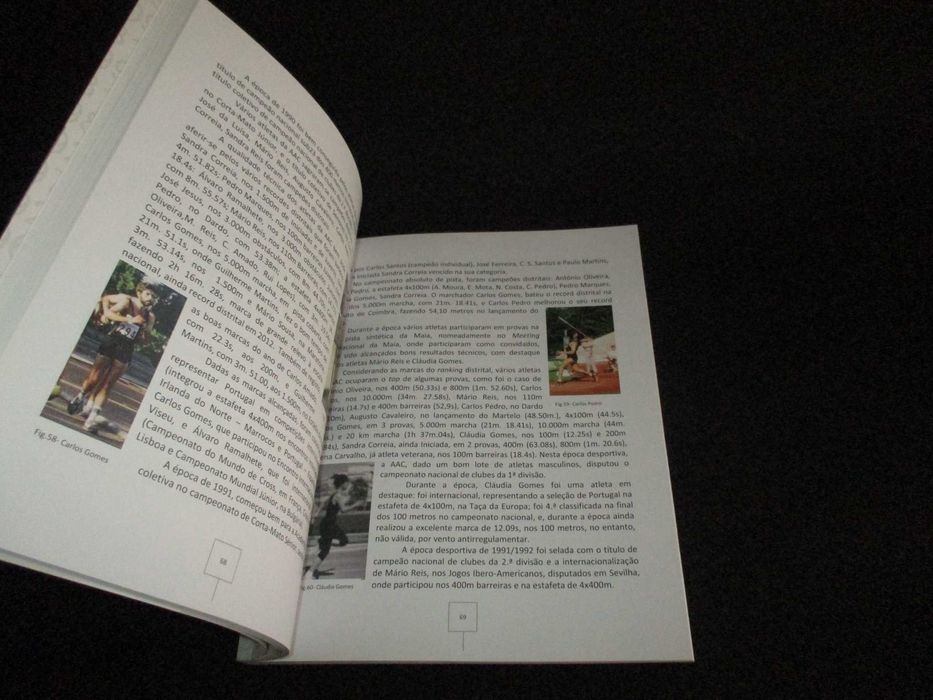 Livro 50 Anos de Atletismo Associação Académica de Coimbra Autografado