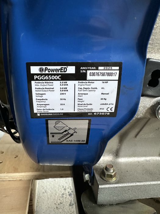 Gerador Powered PGG6500C 5.5 kva
