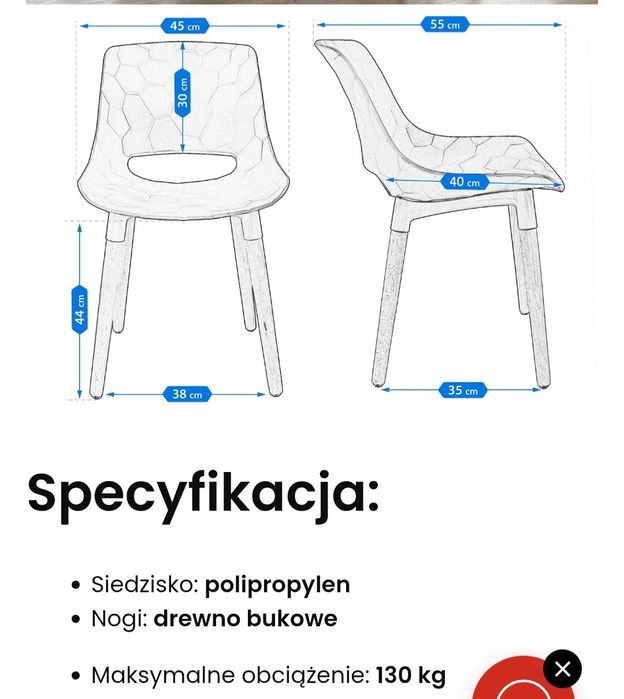 Sprzedam krzesła firmy Davis