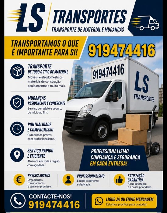 transporte e mudanças para todo o pais