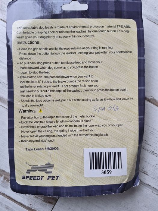 Zmycz zwijana dla zwierząt 5m