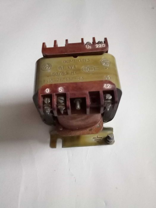 Трансформатор ОСМ1-0,1У3, 220/5, 42 В