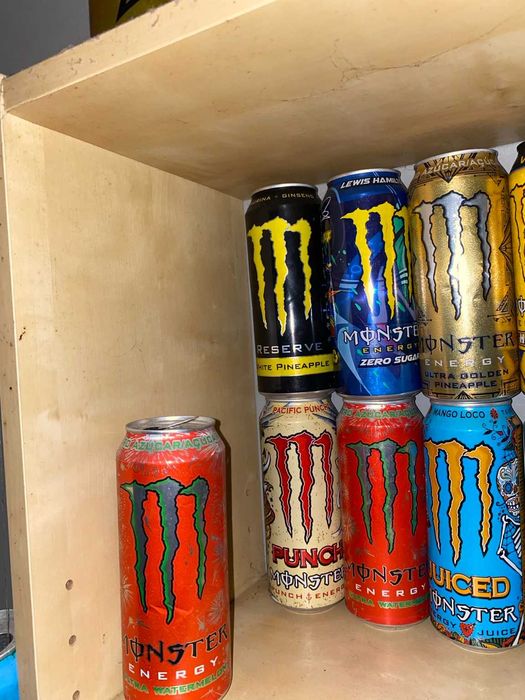 Coleção 24 Latas Monster Energy | LH44 • VR46 • Assault • Mule