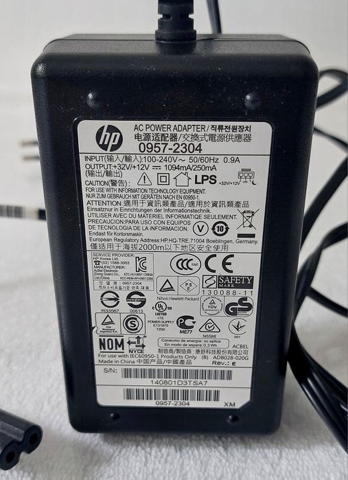 Oryginalny zasilacz HP AC Power Adapter 0957
Używany, w 100% spra