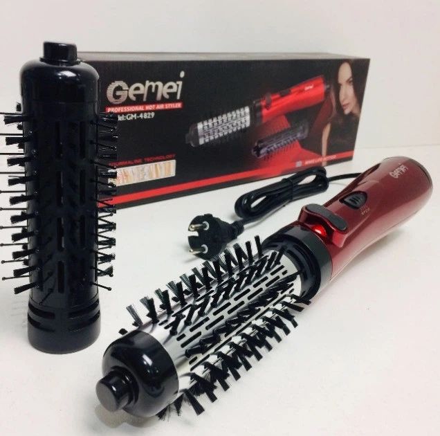 Стайлер Фен-Гребінець Gemei Gm-4829 3 В 1 обертається