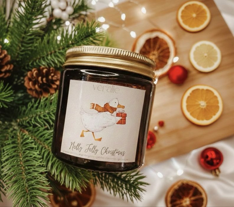 Swieczka sojowa 120 ml (świąteczne zapachy)