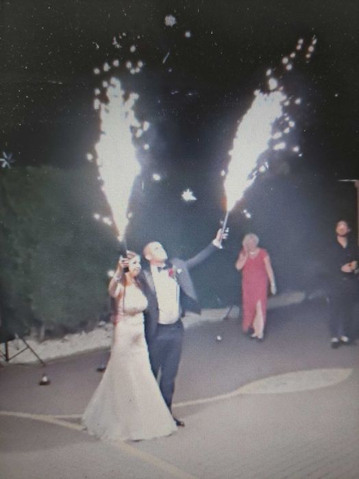 CIĘŻKI DYM-taniec w chmurach Fontanny i Wiatraki Iskier Kolorowe Dymy
