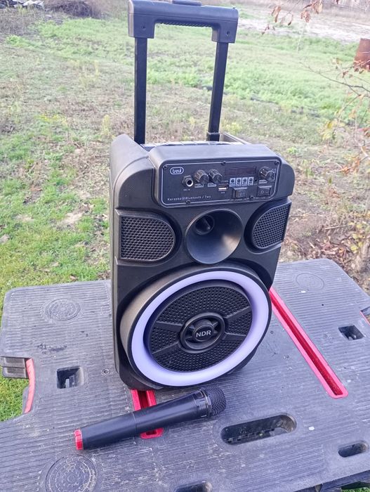 Портативная колонка Trevi NDR+микрофон (караоке/блютуз)