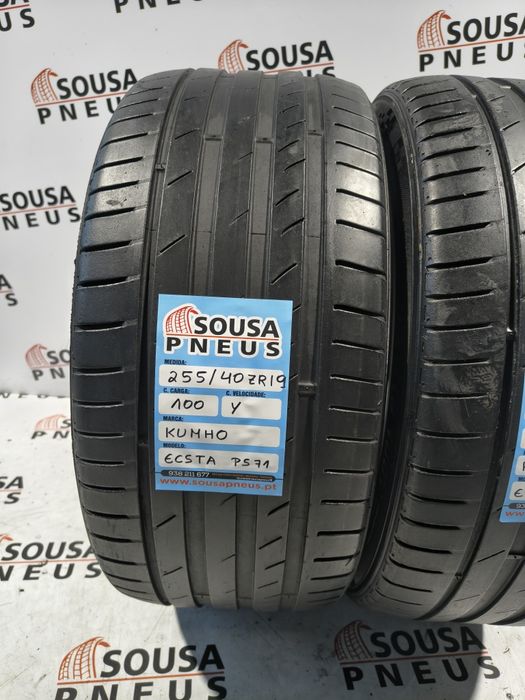 2 pneus semi novos 255-40R19 kumho - Oferta dos Portes
