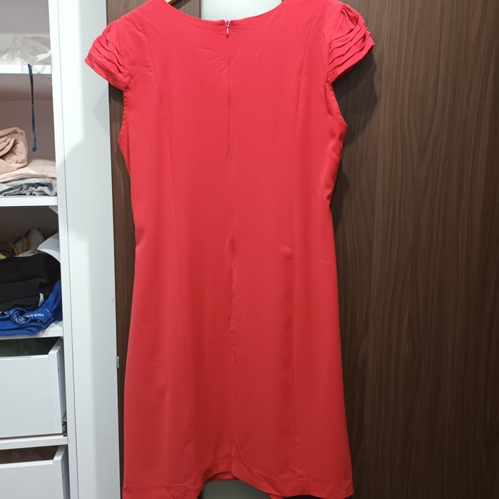 Sukienka wizytowa malinowa 48