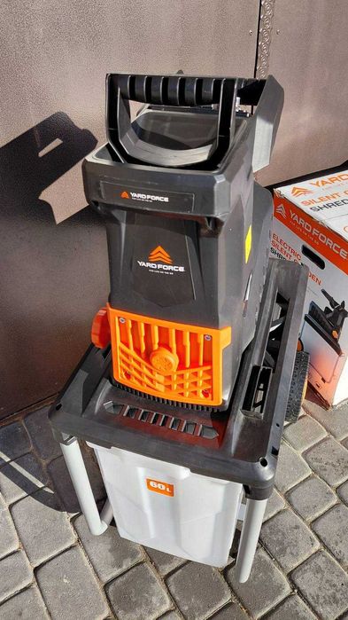 ПОТУЖНИЙ 2.8кВ фрезер подрібнювач Yard Force 45мм шредер 60л Німечч