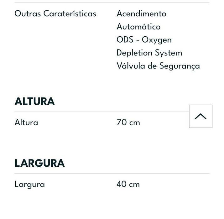 Aquecedor a gás prio