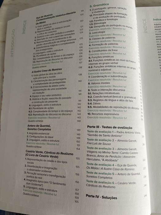 Guia de Estudo Português - Preparar os testes - 11 ano