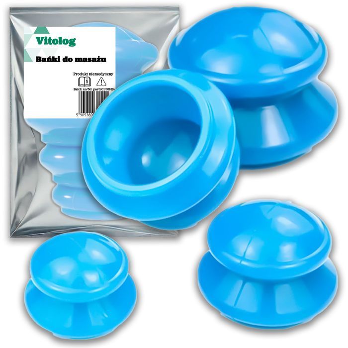 Bańki Chińskie Gumowe Próżniowe Bezogniowe do Masażu na Cellulit