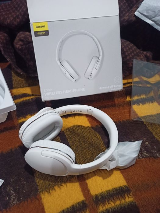 Бездротові навушники Baseus encok d02 pro + кабелі для підключення 3.5