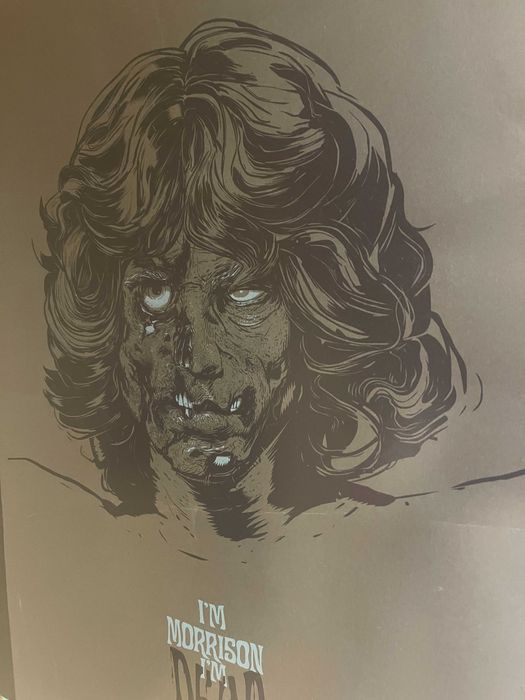 Jim Morrison The Doors zombi unikat plakat PŁONKA TOMEK