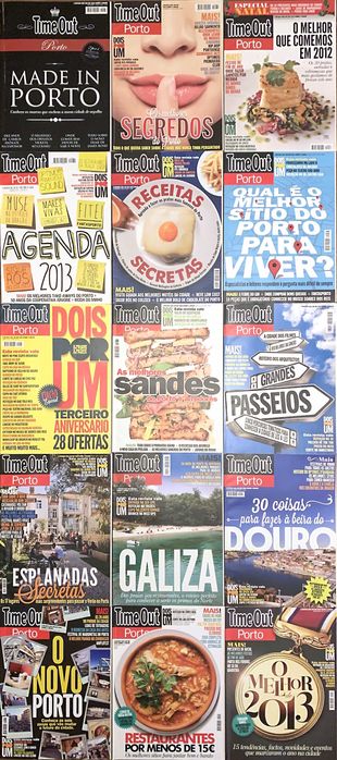 Revistas Time Out Porto (conjunto de 114 ou avulso)
