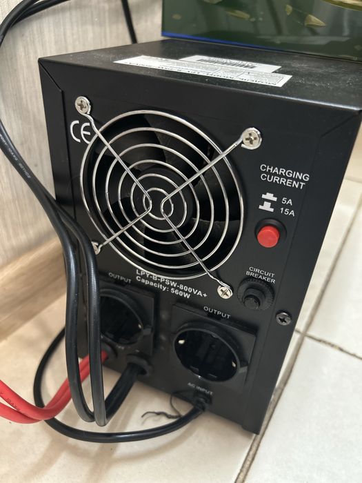 Безперебійник UPS LogicPower  12В LPY-B-PSW-800VA+